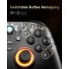 imageEasySMX D05 PC Controller  Enhanced Wireless Bluetooth Pro Controller with Charging DockHall SensorRGB Lighting  No Stick Drift No Dead Zone  Work for Windows PC Android Steam and Switchblack gold