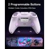 imageEasySMX D10 PC Controller  Elite Wireless Bluetooth Pro Controller with TMR Joystick DualMode Triggers ampamp Full Mechanical Buttons 1000Hz Polling Rate RGB Lighting for PCSwitchAndroidiOSpurple