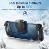 imageEasySMX D10 Steam Deck Cooler Portable Steam Deck Fan Lightweight Low Noise Design with 3 Wind Speeds and LED indicators Fast Cooling Fan for Steam Deck and Steam Deck Oled Steam Deck Accessories
