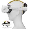 imageEasySMX Q20 Headset Strap for Quest 2  Accessories for Quest 2  Lite Design for Improved Comfort Support Heat Dissipating Materials Rebust Side Straps Easy to Install  Power Bank Strap Includedpurple