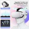 imageEasySMX Q20 Headset Strap for Quest 2  Accessories for Quest 2  Lite Design for Improved Comfort Support Heat Dissipating Materials Rebust Side Straps Easy to Install  Power Bank Strap Included