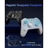 imageEasySMX S10 Switch 2 ControllerOne Key Wakeup Switch 2 Pro Controller with 6 Axis Gyro NFC Function TMR AntiDrift Joystick HD Rumble Swappable DPad ampamp Faceplateblackblack