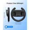 imageEasySMX Steering Wheels for Switch 2ampamp1 Console JoyCons 2 Pack Racing Wheels for Mario Kart 98 Deluxe Switch 2 Steering Wheel for Joycon 2Joycon Remote Controller Race Accessories 2X Black