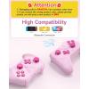 imageEasySMX T37 Switch Controller Wireless Switch Pro Controller for SwitchSwitch LiteSwitch OLED Wireless Remote Gamepad with Joystick Adjustable Dual Turbo Vibration Ergonomic NonSlipPink