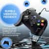 imageEasySMX Wired Gaming ControllerPC Game Controller Joystick with DualVibration Turbo and Trigger Buttons for Windows PC PS3 Android TV BoxTeslaBlackblack