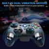 imageEasySMX Wired Gaming ControllerPC Game Controller Joystick with DualVibration Turbo and Trigger Buttons for Windows PC PS3 Android TV BoxTeslaBlackcamouflage