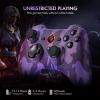 imageEasySMX Wired Gaming ControllerPC Game Controller Joystick with DualVibration Turbo and Trigger Buttons for Windows PC PS3 Android TV BoxTeslaBlackpurple