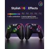 imageEasySMX X05 24g Wireless Gaming Controller for PCSteamiPhoneAndroidSwitch  Bluetooth Controller Gamepad with Hall Effect RGB Lights and Turbo AntiDrift Controllerblack