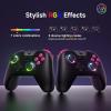 imageEasySMX X05 24g Wireless Gaming Controller for PCSteamiPhoneAndroidSwitch  Bluetooth Controller Gamepad with Hall Effect RGB Lights and Turbo AntiDrift Controllergun
