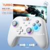imageEasySMX X05 24g Wireless Gaming Controller for PCSteamiPhoneAndroidSwitch  Bluetooth Controller Gamepad with Hall Effect RGB Lights and Turbo AntiDrift Controllergrey white