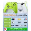 imageEasySMX X05 24g Wireless Gaming Controller for PCSteamiPhoneAndroidSwitch  Bluetooth Controller Gamepad with Hall Effect RGB Lights and Turbo AntiDrift Controllergreen