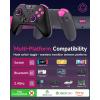 imageEasySMX X05 24g Wireless Gaming Controller for PCSteamiPhoneAndroidSwitch  Bluetooth Controller Gamepad with Hall Effect RGB Lights and Turbo AntiDrift Controllerblack