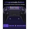 imageEasySMX X05Pro Wireless PC Controller  QuietPress Buttons 2Stage Impulse Triggers 2 Programmable Buttons Hall Joysticks 1000mAh Battery 1000Hz Polling Gaming Controller for PCSwitchAndroidiOSpurple