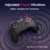 imageEasySMX X05Pro Wireless PC Controller  QuietPress Buttons 2Stage Impulse Triggers 2 Programmable Buttons Hall Joysticks 1000mAh Battery 1000Hz Polling Gaming Controller for PCSwitchAndroidiOSBlack Rose Red