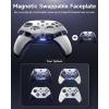 imageEasySMX X10 PC Controller for Black Myth Wukong  Enhanced Wireless Bluetooth Controller with a Swappable FaceplateHall Joysticks and Triggers for PCSwitchSteamAndroid TVAndroid and iOS Mobilewhite