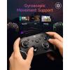 imageEasySMX X20 Wireless Gaming Controller with RGB Backlit 2Stage Hall Effect Stick 1000Hz Polling Rate 6Axis Gyro on MultiPlatform Mech Buttons Compatible with PCSwitchSteamAndroidblack