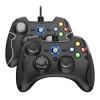 imageEasySMX Wired Gaming ControllerPC Game Controller Joystick with DualVibration Turbo and Trigger Buttons for Windows PC PS3 Android TV BoxTeslaBlackblack and gray
