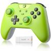 imageEasySMX X05 24g Wireless Gaming Controller for PCSteamiPhoneAndroidSwitch  Bluetooth Controller Gamepad with Hall Effect RGB Lights and Turbo AntiDrift ControllerLime