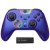 imageEasySMX X05Pro Wireless PC Controller  QuietPress Buttons 2Stage Impulse Triggers 2 Programmable Buttons Hall Joysticks 1000mAh Battery 1000Hz Polling Gaming Controller for PCSwitchAndroidiOSpurple
