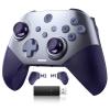 imageEasySMX X10 PC Controller for Black Myth Wukong  Enhanced Wireless Bluetooth Controller with a Swappable FaceplateHall Joysticks and Triggers for PCSwitchSteamAndroid TVAndroid and iOS MobileDark Purple
