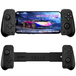 imageEasySMX M10 Mobile Gaming Controller for iphone iphone Gaming Controller with Hall Effect JoysticksHall Trigger Plug ampamp Play Low Latency No Bluetooth Require