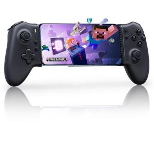 imageEasySMX M15 Mobile Gaming Controller for AndroidiPhone 15 SeriesUSBCAndroid Controller with Hall TriggerJoysticksPhone Controller for Play MinecraftCODBlack
