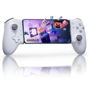 imageEasySMX M15 Mobile Gaming Controller for AndroidiPhone 15 SeriesUSBCAndroid Controller with Hall TriggerJoysticksPhone Controller for Play MinecraftCODGrey