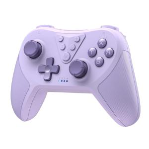 imageEasySMX T37 Switch Controller Wireless Switch Pro Controller for SwitchSwitch LiteSwitch OLED Wireless Remote Gamepad with Joystick Adjustable Dual Turbo Vibration Ergonomic NonSlipPurple