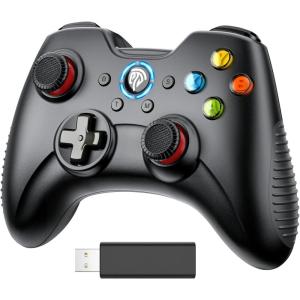 imageEasySMX Wireless PC Controller Arion8236 Gaming Controller for Windows SteamPS3AndroidSwitchSteam Deck DualVibration Computer Controller Gamepad with Turbo 14 Hours Working Battery