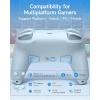imageEasySMX S10 Lite Switch 2 Controller Wireless Controller with OneKey WakeUp C Button Turbo 9Axis Motion Glide Hall Joysticks 2 Back Buttons HD Rumble for Switch 2SwitchPCiOSAndroidBlue