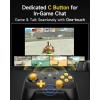imageEasySMX S10 Lite Switch 2 Controller Wireless Controller with OneKey WakeUp C Button Turbo 9Axis Motion Glide Hall Joysticks 2 Back Buttons HD Rumble for Switch 2SwitchPCiOSAndroidBlack