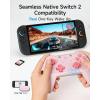 imageEasySMX S10 Lite Switch 2 Controller Wireless Controller with OneKey WakeUp C Button Turbo 9Axis Motion Glide Hall Joysticks 2 Back Buttons HD Rumble for Switch 2SwitchPCiOSAndroidPink