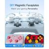 imageEasySMX S10 Lite Switch 2 Controller Wireless Controller with OneKey WakeUp C Button Turbo 9Axis Motion Glide Hall Joysticks 2 Back Buttons HD Rumble for Switch 2SwitchPCiOSAndroidPink