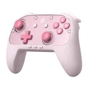 imageEasySMX S10 Lite Switch 2 Controller Wireless Controller with OneKey WakeUp C Button Turbo 9Axis Motion Glide Hall Joysticks 2 Back Buttons HD Rumble for Switch 2SwitchPCiOSAndroidPink