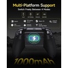 image:imageEasySMX X05Pro Wireless PC Gaming Controller with Smart Charging Dock  Full Quiet Buttons DualStage Linear Triggers 8Way DPad Programmable Buttons Hall Effect Joysticks 1000mAh Long Battery Life 1000Hz Polling Rate Compatible with PCSwitchAndroidiOS Whiteblack