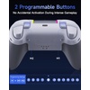image:imageEasySMX X05Pro Wireless PC Gaming Controller with Smart Charging Dock  Full Quiet Buttons DualStage Linear Triggers 8Way DPad Programmable Buttons Hall Effect Joysticks 1000mAh Long Battery Life 1000Hz Polling Rate Compatible with PCSwitchAndroidiOS Whitewhite
