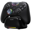 image:imageEasySMX X05Pro Wireless PC Gaming Controller with Smart Charging Dock  Full Quiet Buttons DualStage Linear Triggers 8Way DPad Programmable Buttons Hall Effect Joysticks 1000mAh Long Battery Life 1000Hz Polling Rate Compatible with PCSwitchAndroidiOS Whiteblack